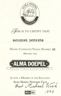 Voyage Certificate